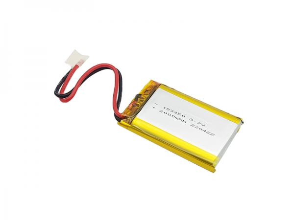 3.7V 2000mAh 103450 high temperature lithium battery-20AWG