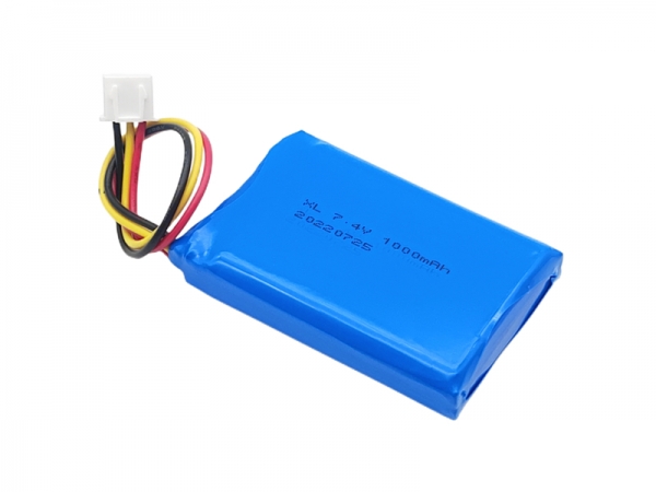 7.4V聚合物锂电池 | 523450 1000mAh 7.4V-3pin